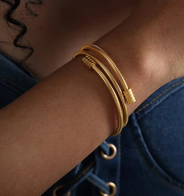 Serpent D'or Bracelet