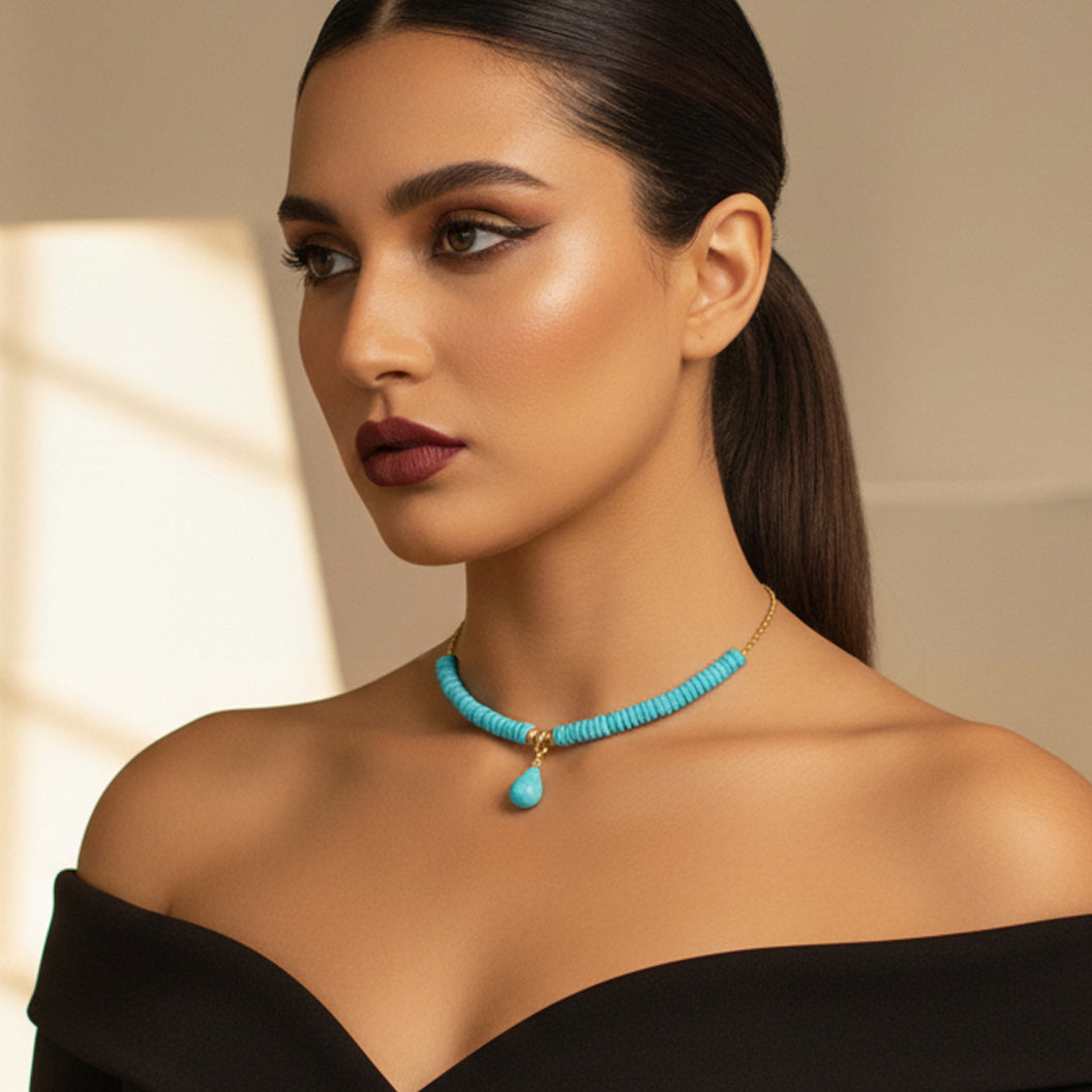 Gaïa Turquoise Necklace