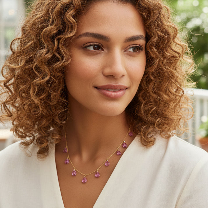 Sélène Pink Spinel Necklace