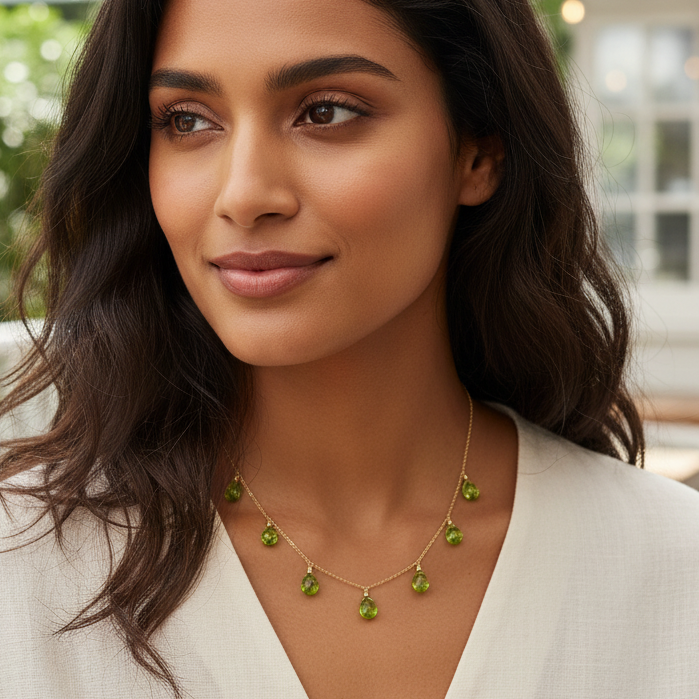 Sélène Péridot Necklace