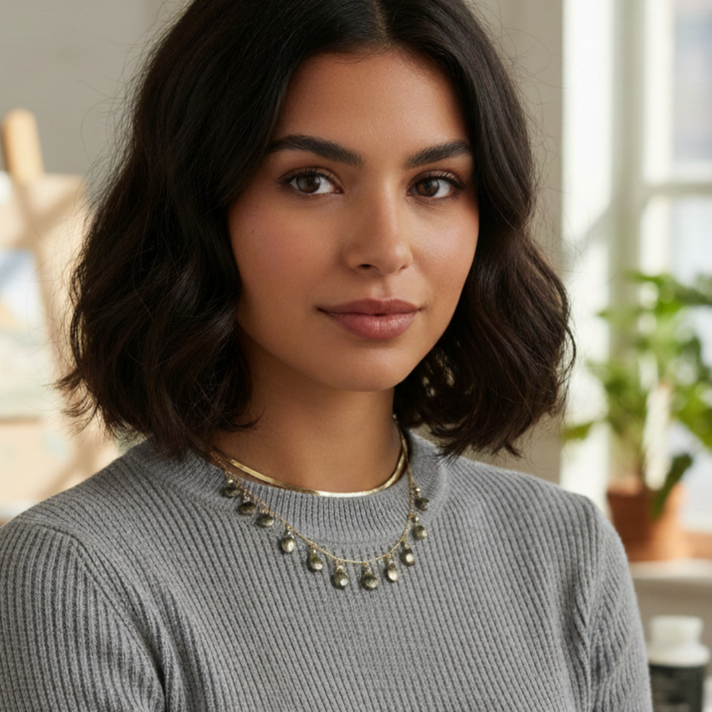 Sélène Pyrite Necklace