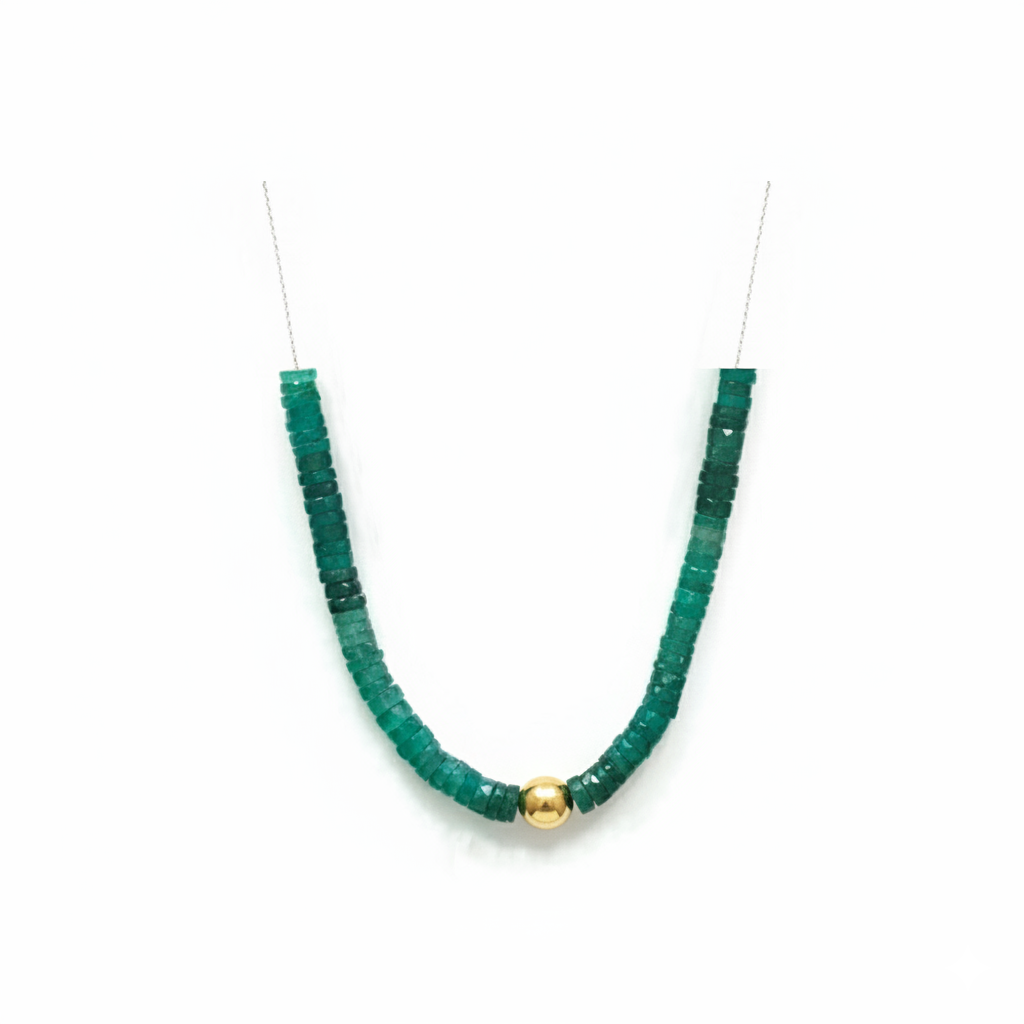 Gaïa Green Agate Necklace
