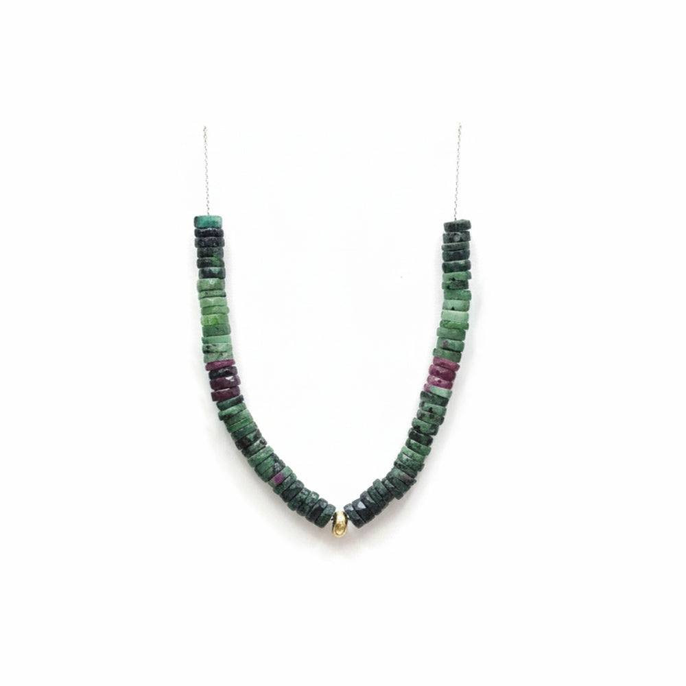 Gaïa Ruby-Zoisite Necklace
