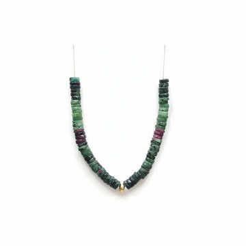 Gaïa Ruby-Zoisite Necklace