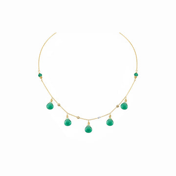 Sélène Green Agate Necklace