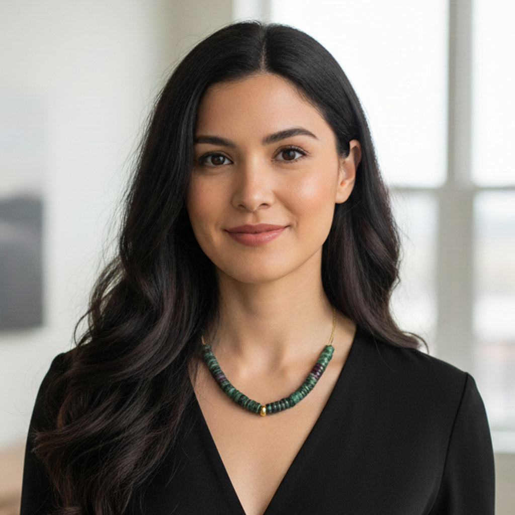 Gaïa Ruby-Zoisite Necklace